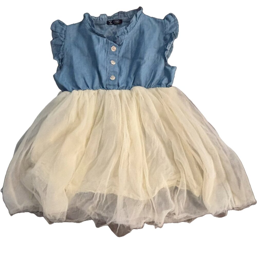Girl's jean and tutu denim dress sz‎ 3T